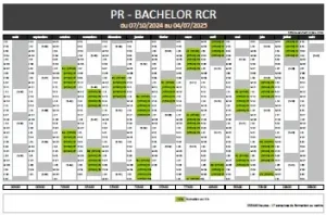 calendrier bachelor rcr